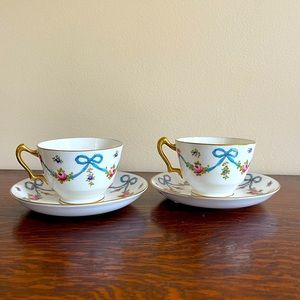 Birks Royal Staffordshire tea cups x 2
